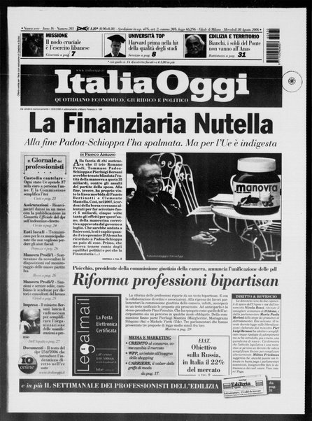 Italia oggi : quotidiano di economia finanza e politica